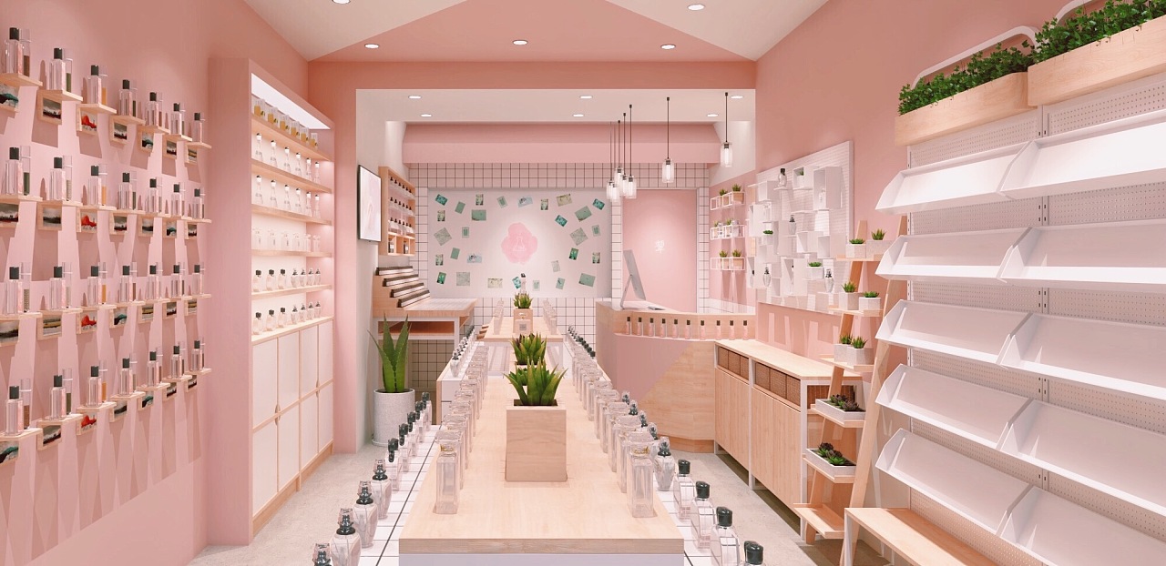 成都粉色系商业空间设计，少女感爆棚